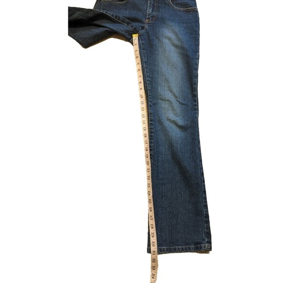 Express Vintage Jean Precision Fit Stretch Fit And Flare Mid Rise Size 7/8 - Picture 4 of 9